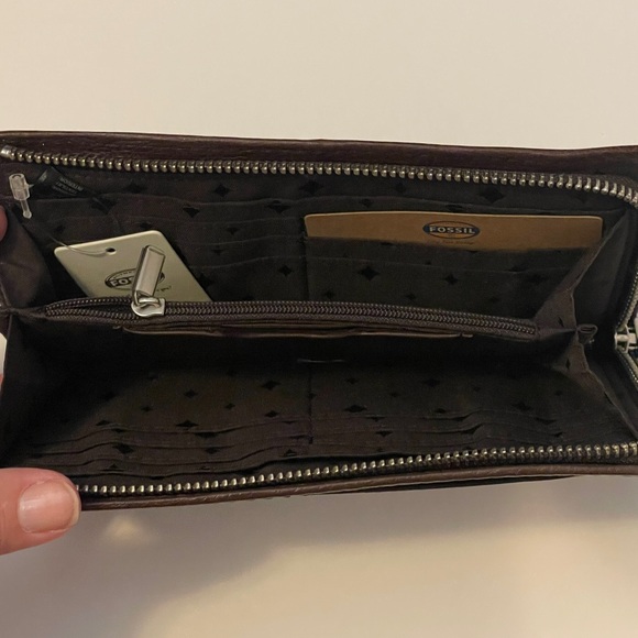 Fossil Clutch-Wallet, NWT, Brown, multi-color - Picture 2 of 5